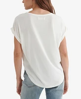 Lucky Brand Women's Short Sleeve Sandwash Dolman Tee