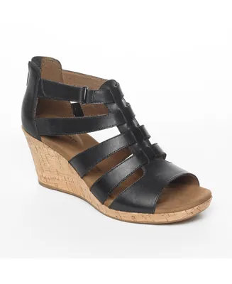 Rockport Women's Briah Gladiator Wedge Sandals