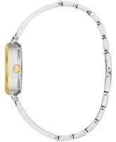Caravelle Women's Stainless Steel & Crystal Bangle Bracelet Watch 26mm
