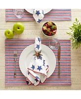 Design Imports Antique Stars with Embroidered Edge Napkin, Set of 6