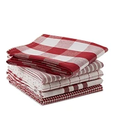 Design Import Farmhouse Woven Dishtowel, Set of 5