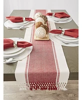 Design Imports Barn Dobby Stripe Table Runner, 13" x 108"