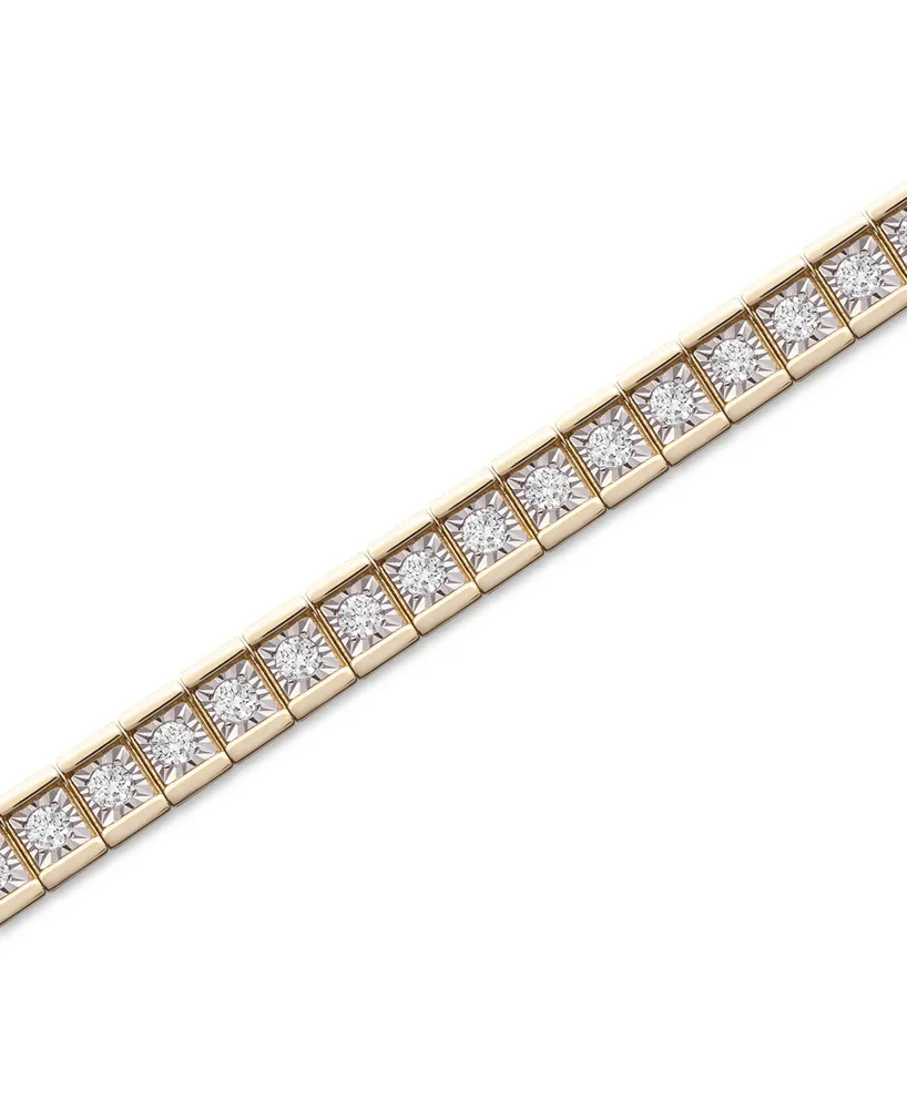 Men's Diamond Tennis Bracelet (2 ct. t.w.) in 10k Gold
