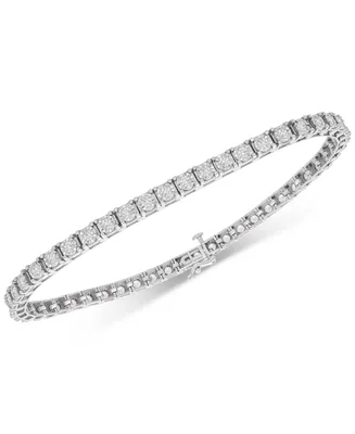 Men's Diamond Tennis Bracelet (2 ct. t.w.) in 10k White Gold
