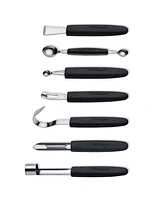 Essentials 7 Piece Stainless Steel Garnishing tool Set with Case