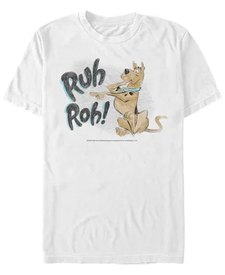 Men's Scooby Doo Ruh Roh Sketch Short Sleeve T-shirt