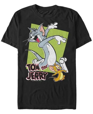 Men's Tom Jerry Dot Pose Short Sleeve T-shirt