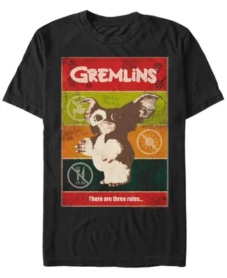Men's Gremlins 1 Retro Poster Short Sleeve T-shirt