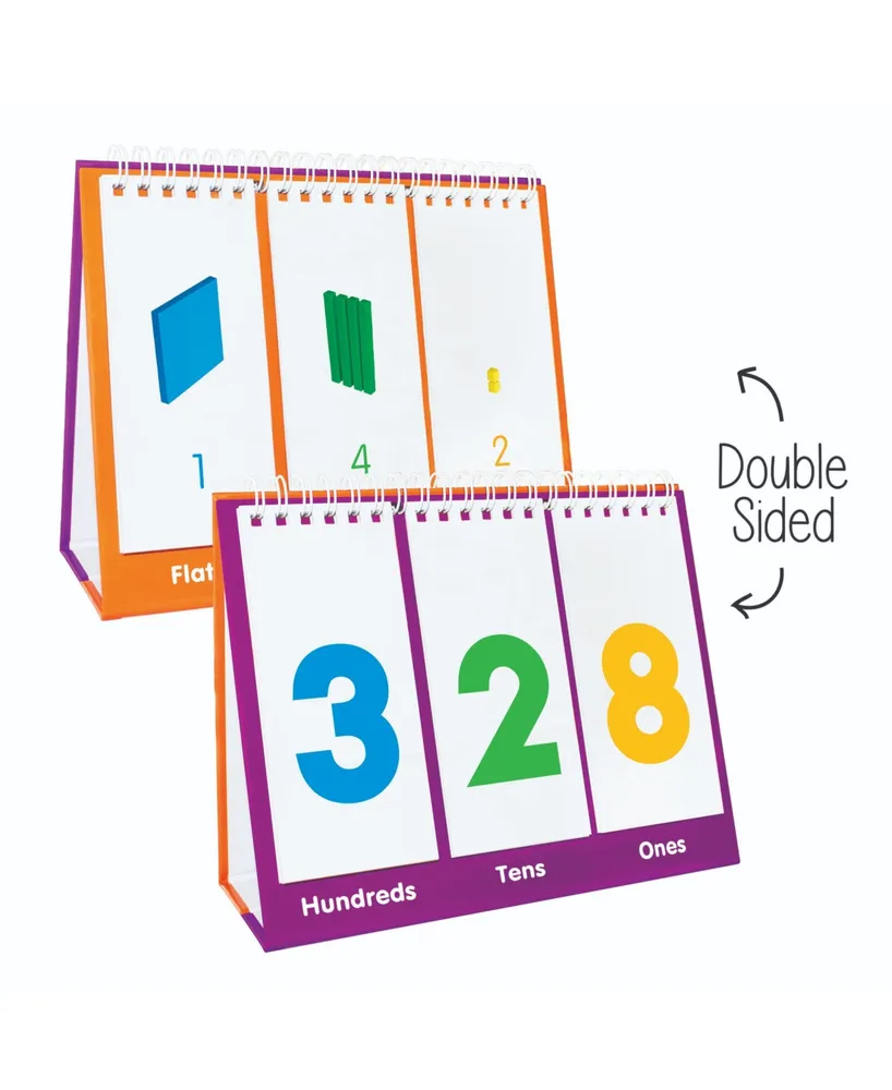 Junior Learning Base Ten Educational Flip Card Set