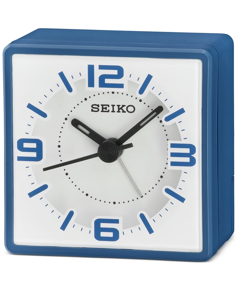 Seiko Blue & White Alarm Clock