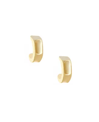 Ettika Gold Plated Curved Earrings