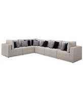 Closeout! Modern -Pc. Fabric Modular Sectional