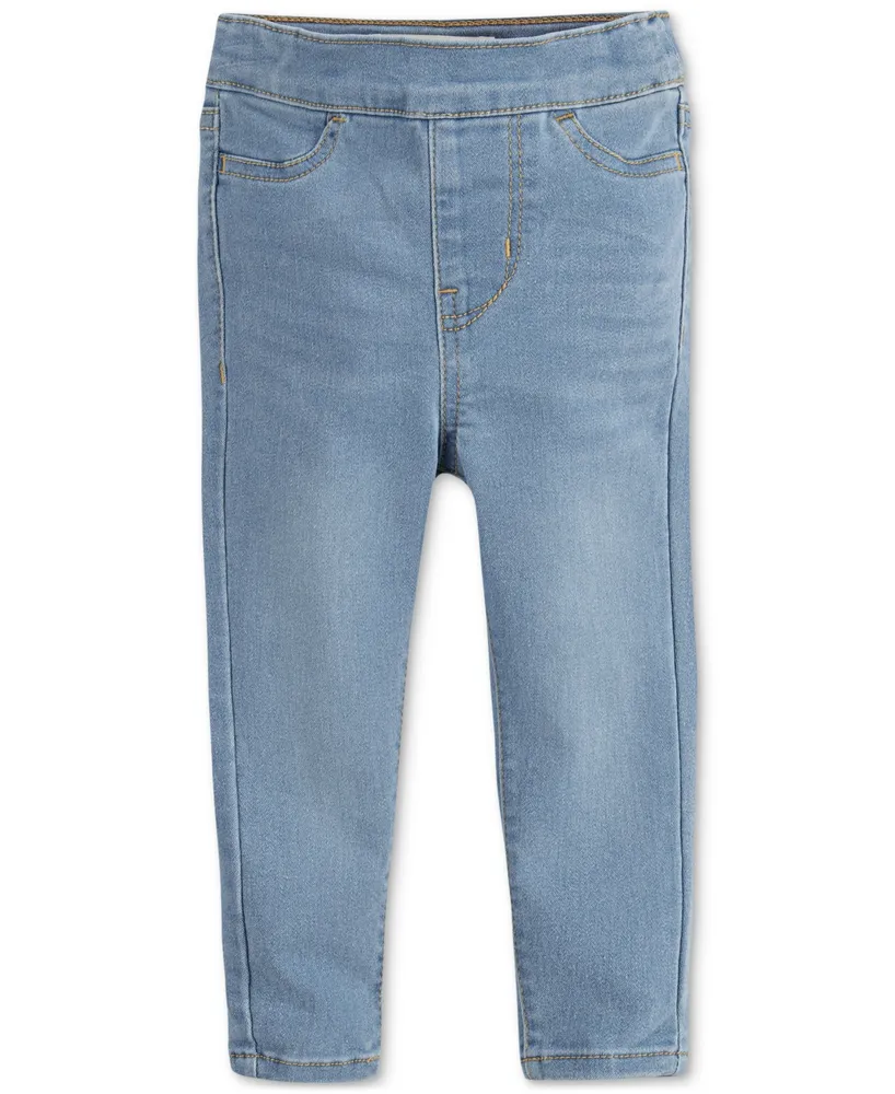 Baby Girls Pull On Denim Jeggings