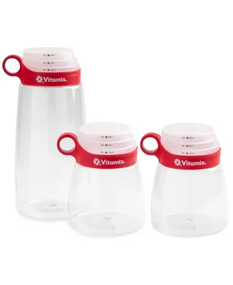 Vitamix Tritan Shatterproof Canisters with Measuring Lids, Set of 3