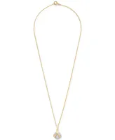 Wrapped Diamond Ladybug 18" Pendant Necklace (1/20 ct. t.w.) in 10k Gold, Created for Macy's