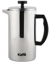 Kaffe French Press Double-Walled Glass & Stainless Steel Coffee Maker