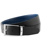 Montblanc Men's Trapeze Buckle Reversible Leather Belt