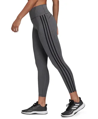 adidas Women's 3-Stripe Workout 7/8 Length Leggings