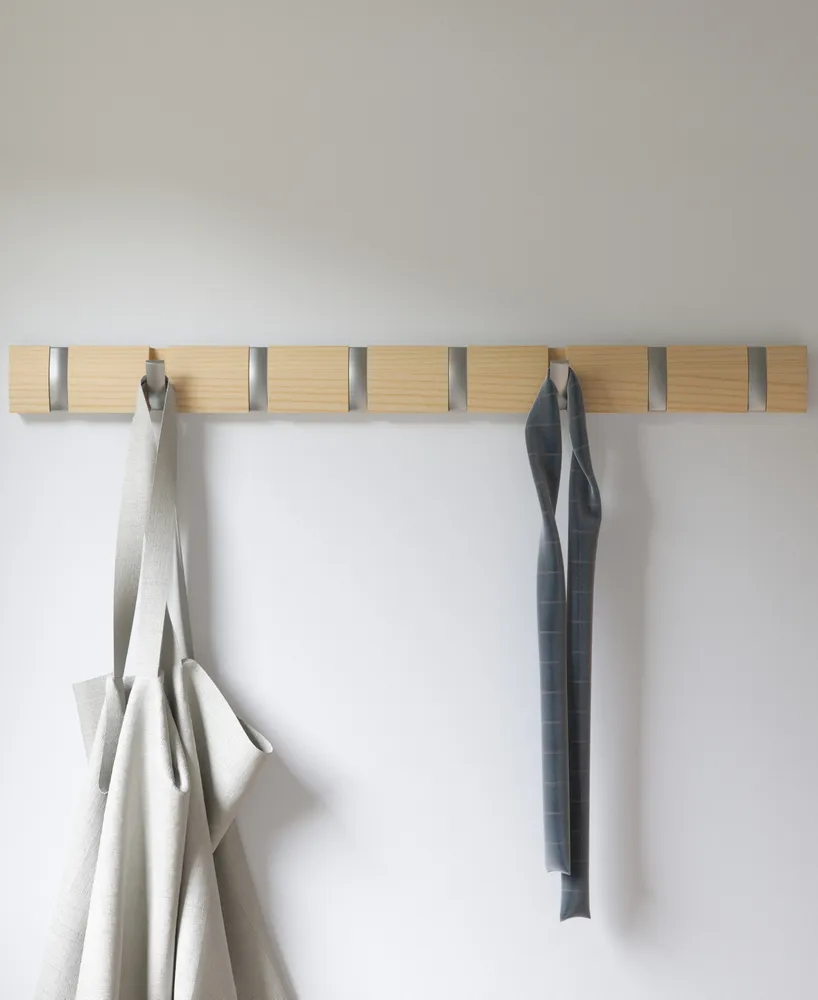 Umbra Flip Wall-Mounted 8-Hook Coat Rack