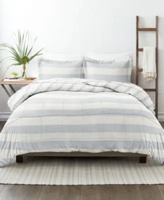 Home Premium Distressed Stripe Reversible Comforter Sets Collection