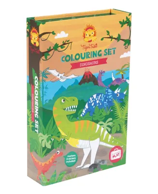 Tiger Tribe Dinosaur Coloring Set with Markers and Stickers