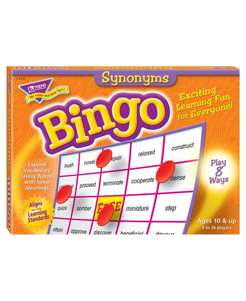 Synonyms Bingo Game