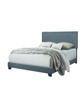 Eastern King Ishiko Iii Bed Dark Blue Velvet - Acme Furniture : Target