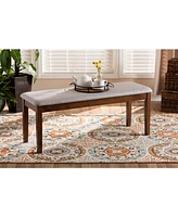 Teresa Modern and Contemporary Transitional Fabric Upholstered Dining Bench