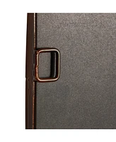 Brown Traditional Metal Wall Mirror, 48 x 24