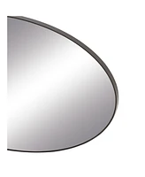Black Contemporary Wood Wall Mirror