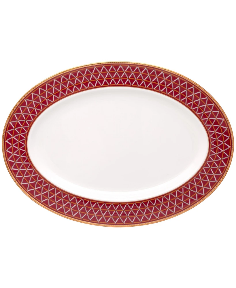 Noritake Crochet Oval Platter, 14"