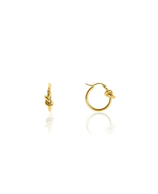 Oma The Label Knot Small Hoop Earrings