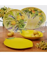 Certified 3-d Lemon Melamine Serving Set