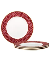 Noritake Crochet Set of 4 Dinner Plates, 11"