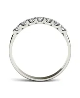 Moissanite Anniversary Band 3/8 ct. t.w. Diamond Equivalent 14k White Gold