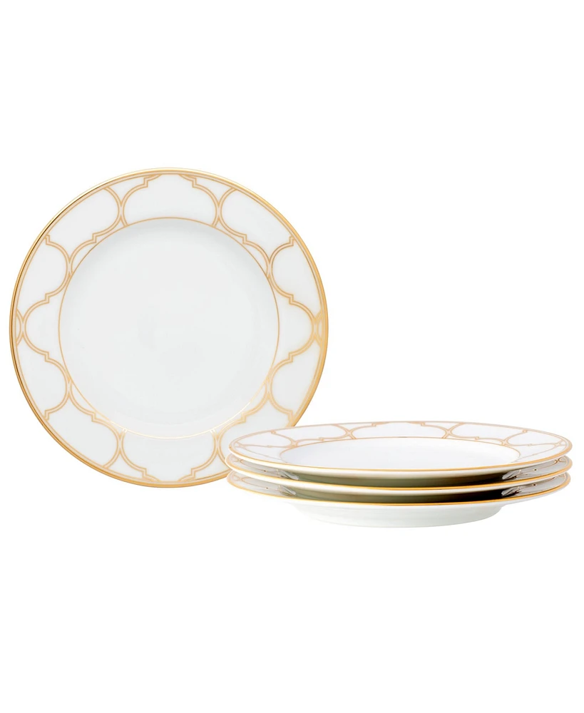 Noritake Eternal Palace Gold Set of 4 Bread Butter/Appetizer Plates, 6-1/2"