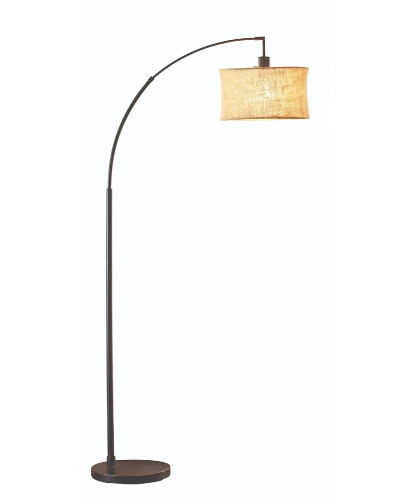 Adesso Burlap Arc Lamp