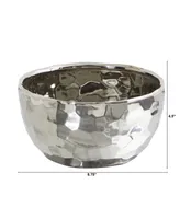 8.75" Designer Silver-Tone Bowl