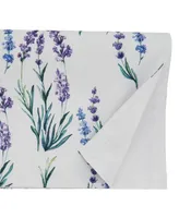 Saro Lifestyle Lavender Table Runner, 108" x 16"