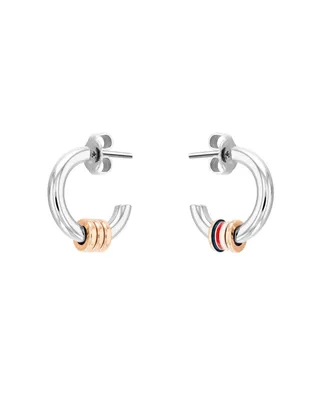 Tommy Hilfiger Women's Two-Tone Earrings - Silver