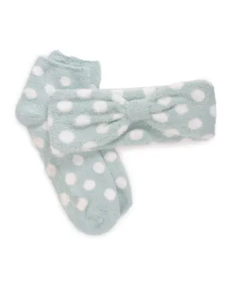 Women's Aloe Infused Socks and Headband Set, 2 Piece