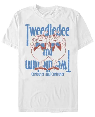 Men's Alice Wonderland Tweedles Short Sleeve T-shirt
