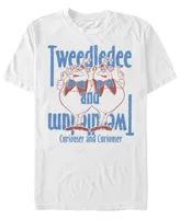 Men's Alice Wonderland Tweedles Short Sleeve T-shirt