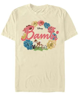 Men's Bambi Flowers Short Sleeve T-shirt