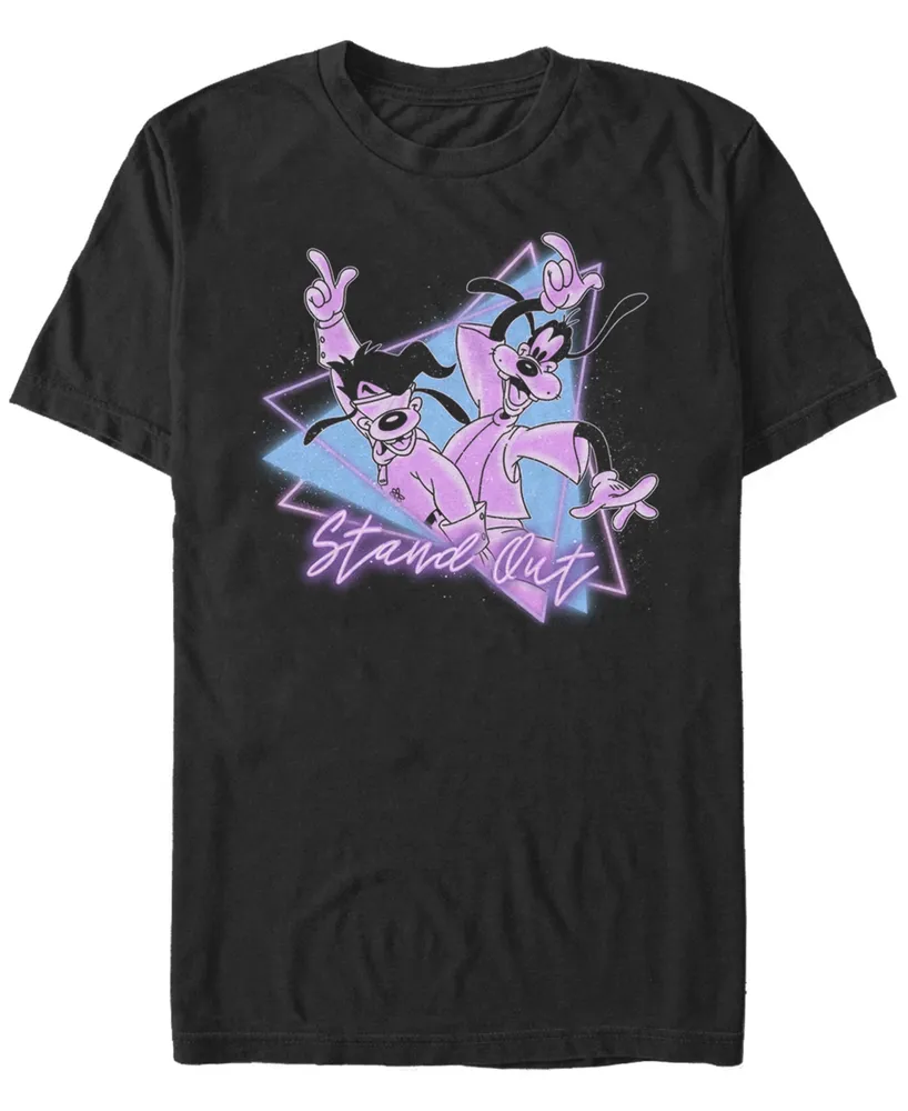 Men's A Goofy Movie Neon Rock Short Sleeve T-shirt