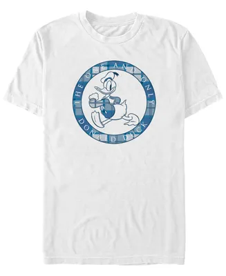 Men's Mickey Classic Donald Tartan Short Sleeve T-shirt
