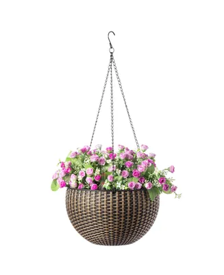 Self Watering Hanging Basket Flower Planter