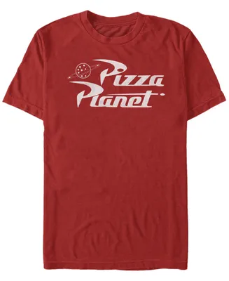 Fifth Sun Men's Pizza Planet Short Sleeve Crew T-shirt