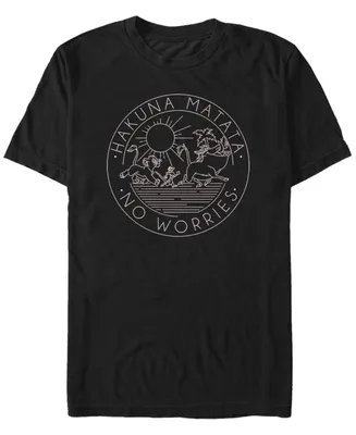 Fifth Sun Men's Hakuna Line Short Sleeve Crew T-shirt