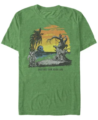 Fifth Sun Men's Postcard Camp Short Sleeve Crew T-shirt
